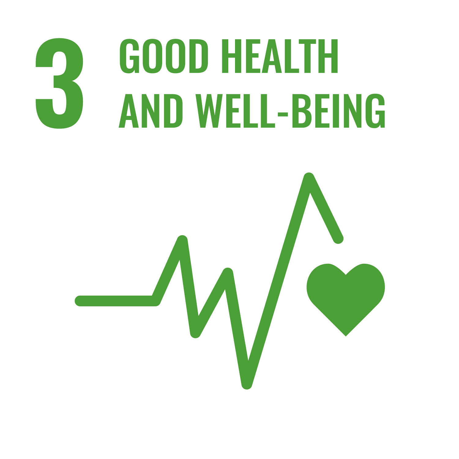 United Nations Development goals 3 Good Health and Well-being logo