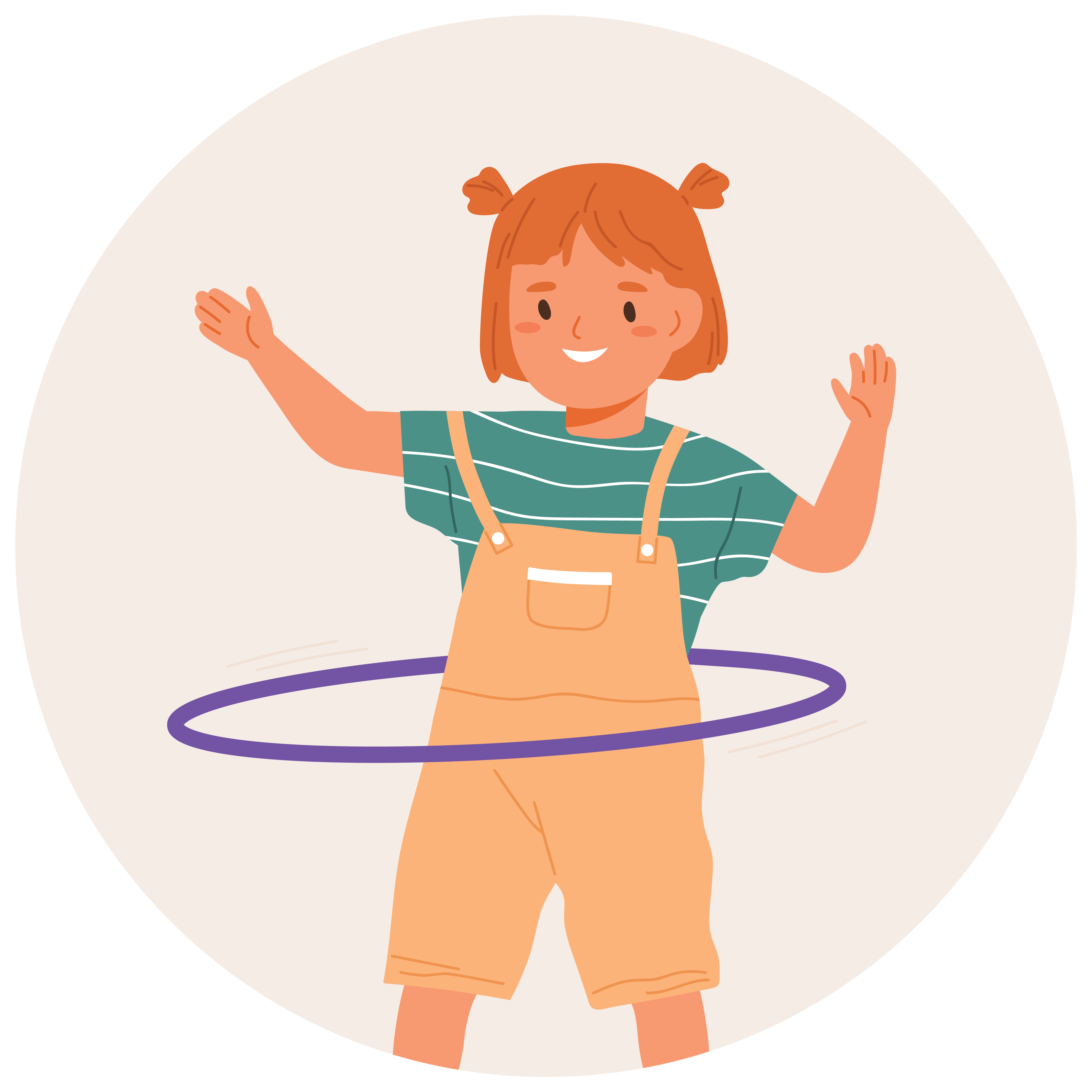 Child with hula-hoop