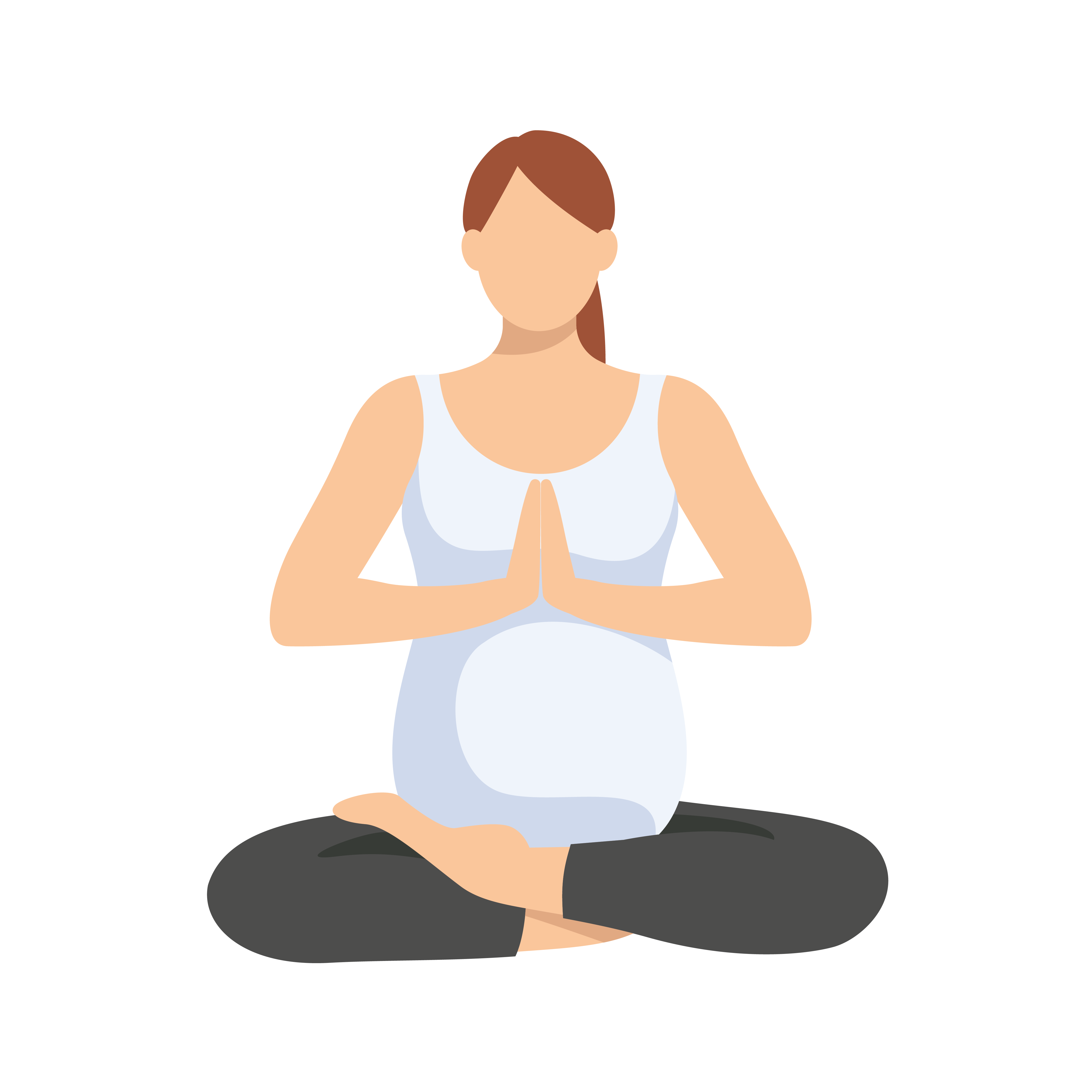 pregnant woman practising yoga